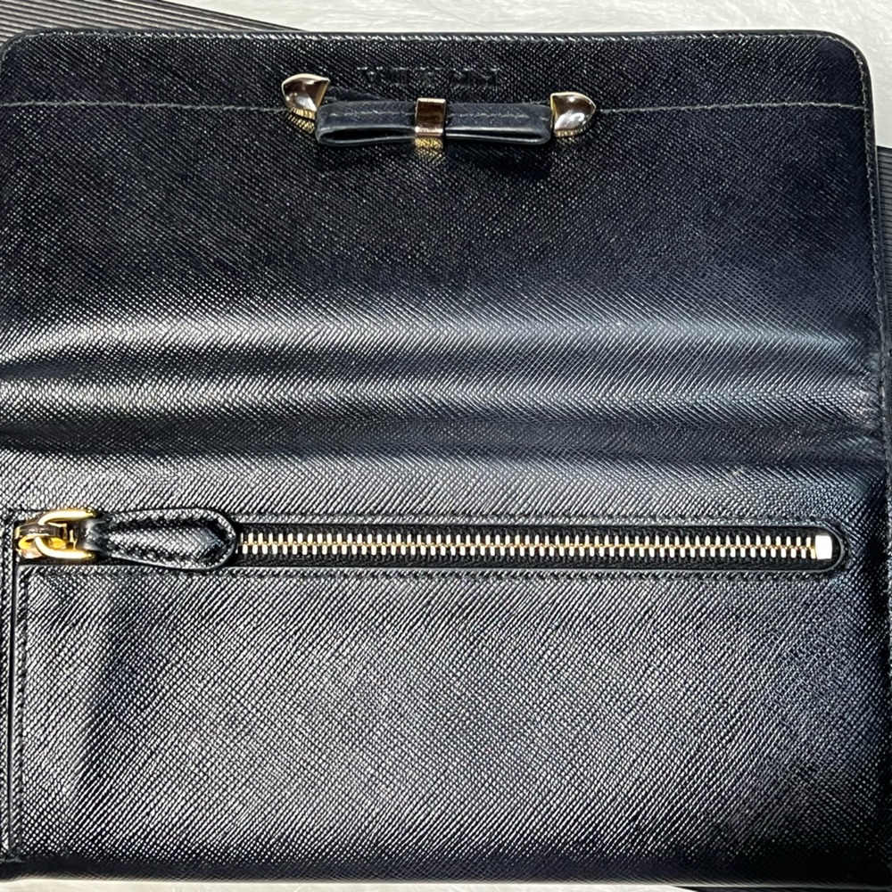 Authentic Prada Ribbon Saffino Leather Bifold Wallet - Picture 11 of 12
